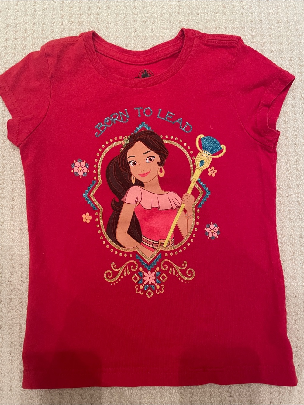 Disney Red 'Born to Lead' Princess Graphic Tee